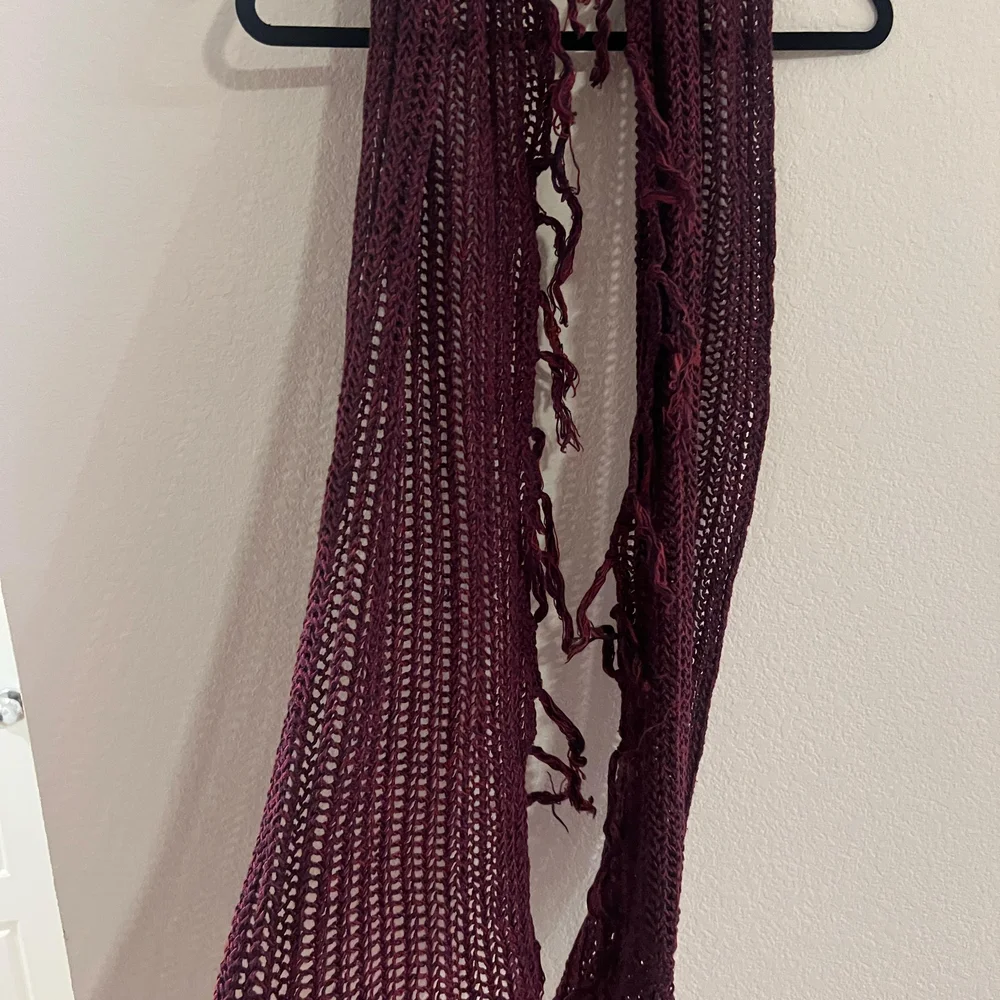 Chic Purple Knit Scarf